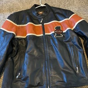 Harley- Davidson  vintage  leather  motorcycle jacket